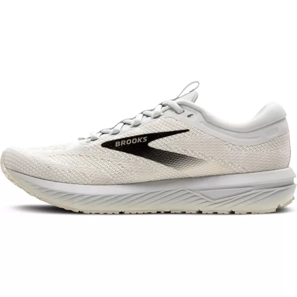 Brooks Mens Revel 7 Neutral Running ShoeWhitePelicanBlack