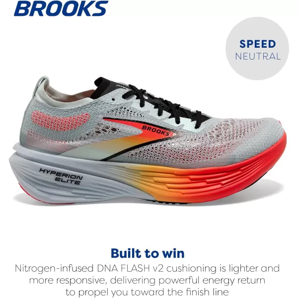 Brooks Unisex Hyperion Elite 4 Neutral Running Shoe for Men ampamp WomenIllusion BlueCoralOrange