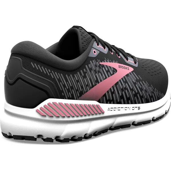 Brooks Womens Addiction GTS 15 Supportive Running ShoeBlackEbonyMauvewood