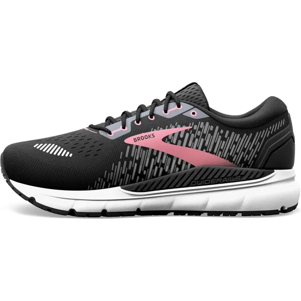 Brooks Womens Addiction GTS 15 Supportive Running ShoeBlackEbonyMauvewood