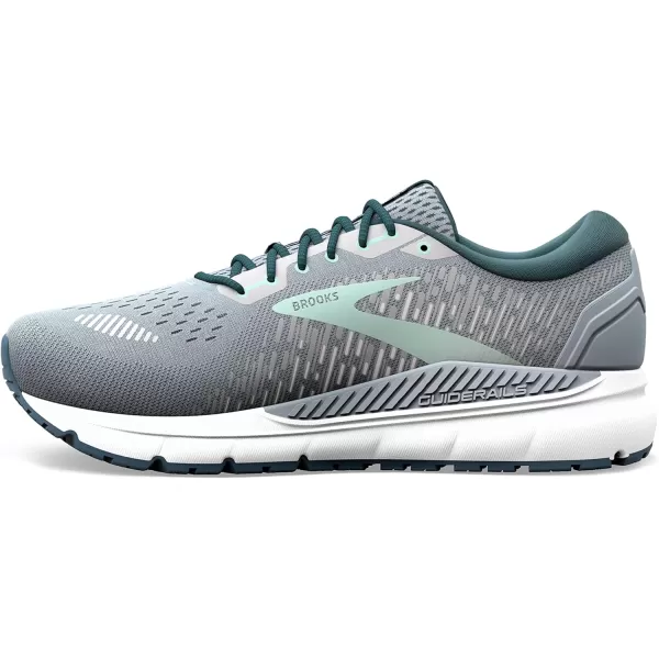 Brooks Womens Addiction GTS 15 Supportive Running ShoeGreyNavyAqua