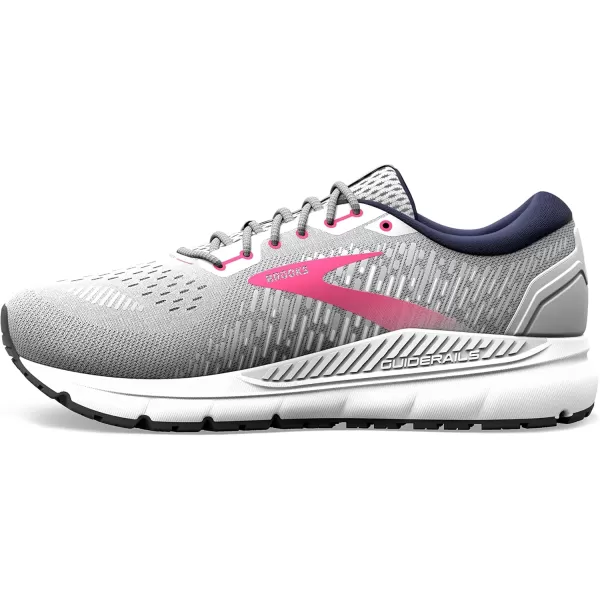 Brooks Womens Addiction GTS 15 Supportive Running ShoeOysterPeacoatLilac Rose