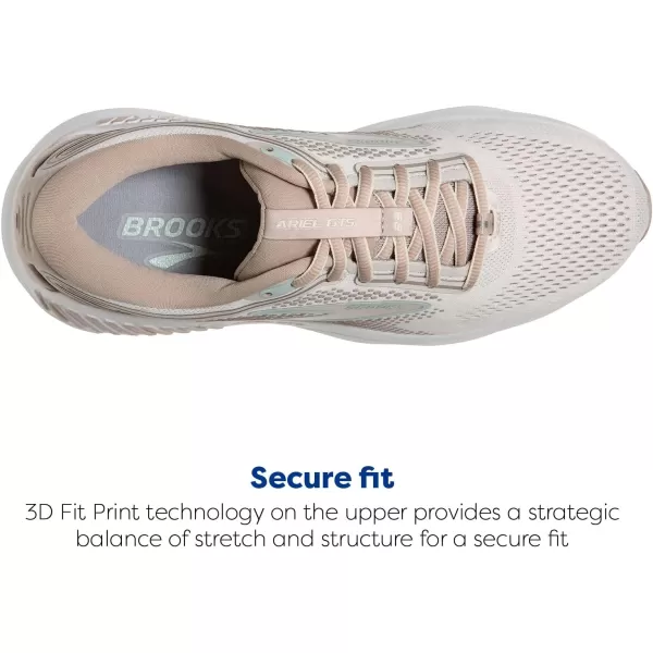 Brooks Womens Ariel GTS 23 Supportive Running ShoeChateau GreyWhite Sand