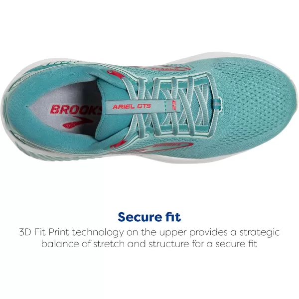 Brooks Womens Ariel GTS 23 Supportive Running ShoeNile BlueBlueBittersweet