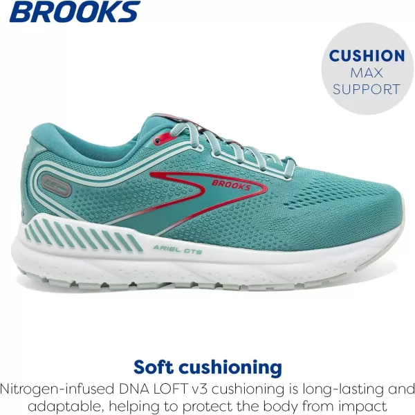 Brooks Womens Ariel GTS 23 Supportive Running ShoeNile BlueBlueBittersweet
