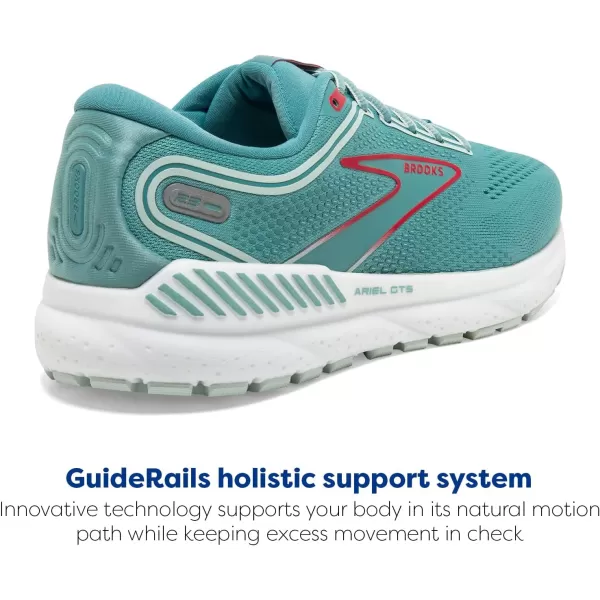 Brooks Womens Ariel GTS 23 Supportive Running ShoeNile BlueBlueBittersweet