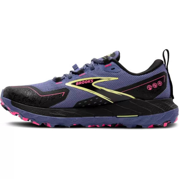 Brooks Womens Cascadia 18 GTX Waterproof Mountain Trail Running ShoeGrey BlueBlackPink