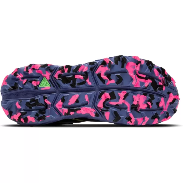 Brooks Womens Cascadia 18 GTX Waterproof Mountain Trail Running ShoeGrey BlueBlackPink
