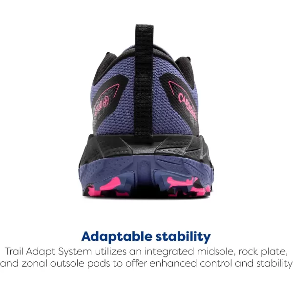 Brooks Womens Cascadia 18 GTX Waterproof Mountain Trail Running ShoeGrey BlueBlackPink