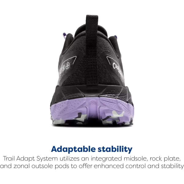 Brooks Womens Cascadia 18 Mountain Trail Running ShoeEbonySweet LavenderCopper