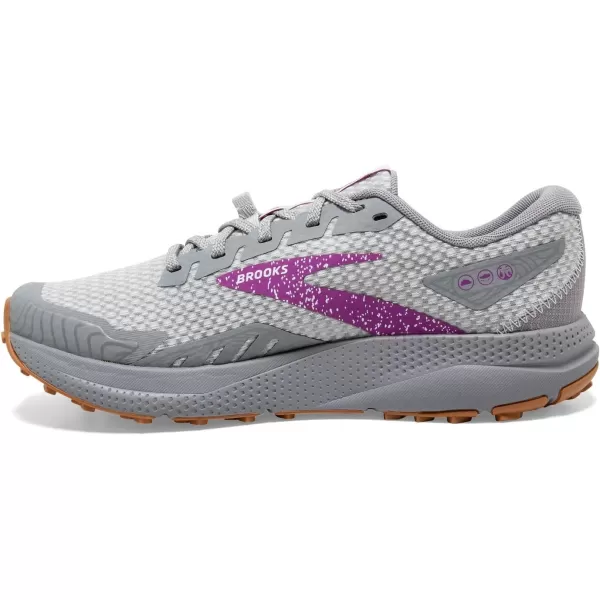 Brooks Womens Divide 4 Trail Running ShoeAlloyOysterViolet