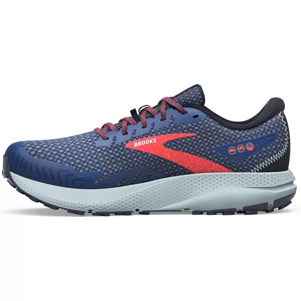 Brooks Womens Divide 4 Trail Running ShoeNavyBittersweetPeacoat
