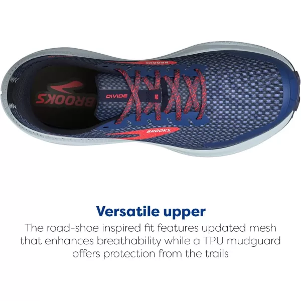 Brooks Womens Divide 4 Trail Running ShoeNavyBittersweetPeacoat