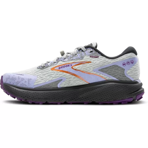 Brooks Womens Divide 5 Trail Running ShoeMercuryEbonySweet Lavender