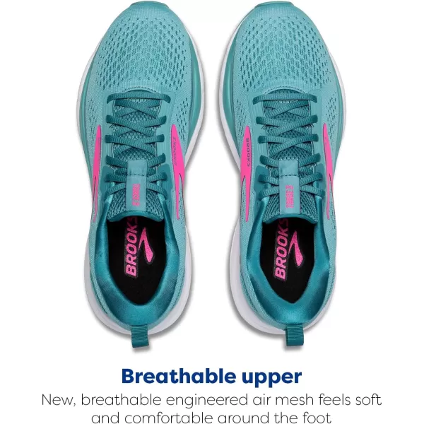 Brooks Womens Trace 3 Neutral Running ShoeAquaStormPink