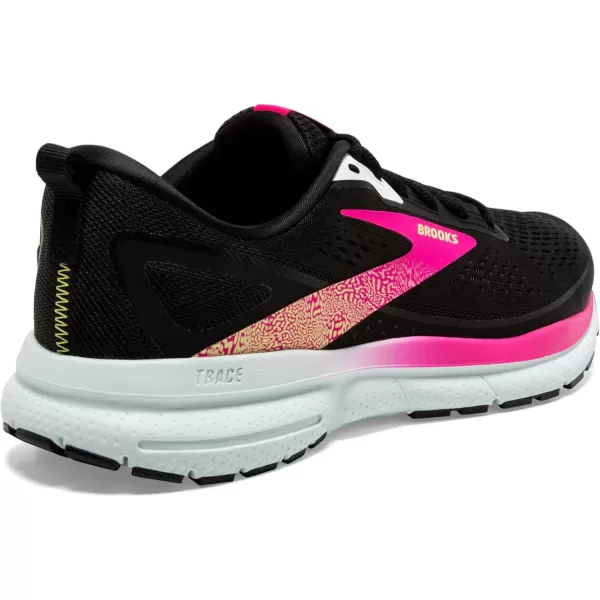 Brooks Womens Trace 3 Neutral Running ShoeBlackBluePink Glo