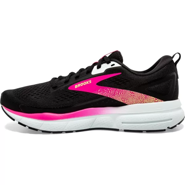Brooks Womens Trace 3 Neutral Running ShoeBlackBluePink Glo