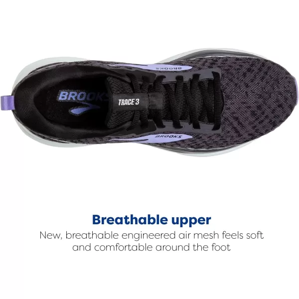 Brooks Womens Trace 3 Neutral Running ShoeBlackened PearlSkylightIris