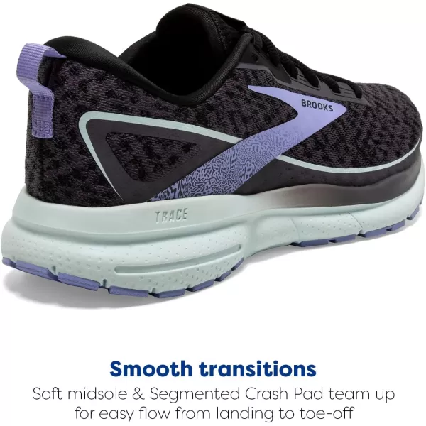 Brooks Womens Trace 3 Neutral Running ShoeBlackened PearlSkylightIris