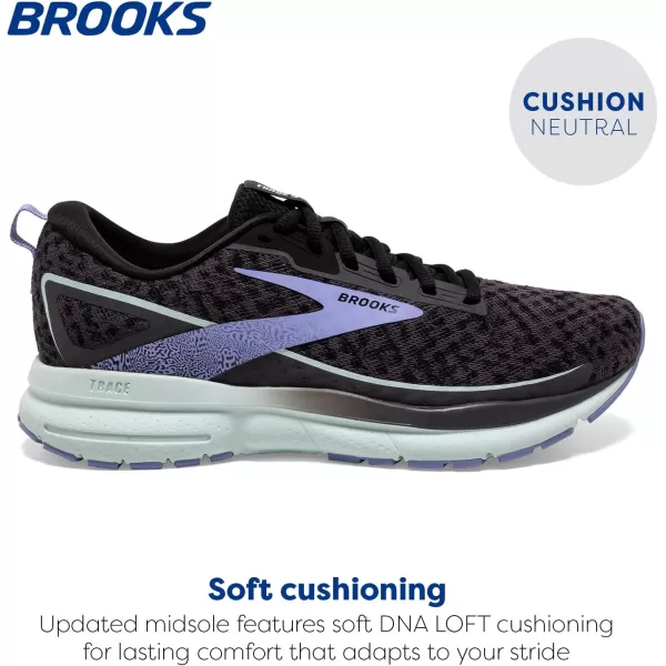 Brooks Womens Trace 3 Neutral Running ShoeBlackened PearlSkylightIris