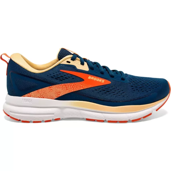 Brooks Womens Trace 3 Neutral Running ShoeBlueNasturtiumSunburst