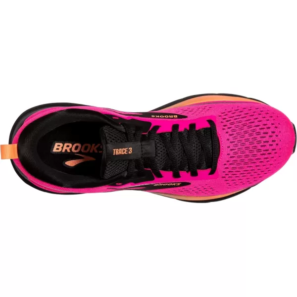 Brooks Womens Trace 3 Neutral Running ShoePink GloBlackOrange