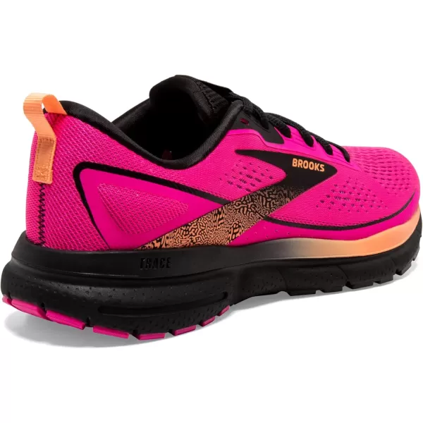 Brooks Womens Trace 3 Neutral Running ShoePink GloBlackOrange