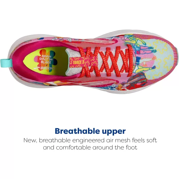 Brooks Womens Trace 3 Neutral Running ShoePinkBlueYellow