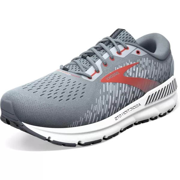 Brooks Mens Addiction GTS 15 Supportive Running ShoeGreyEbonyChili Oil