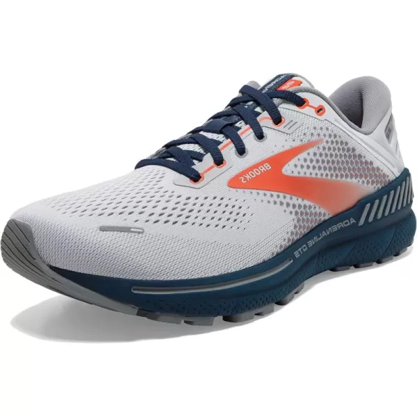 Brooks Mens Adrenaline GTS 22 Supportive Running ShoeArcticRedTitan