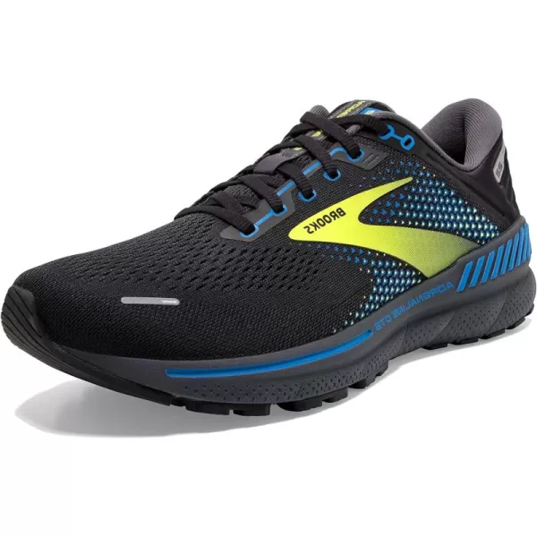 Brooks Mens Adrenaline GTS 22 Supportive Running ShoeBlackBlueNightlife