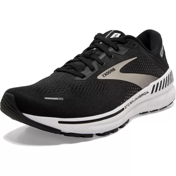 Brooks Mens Adrenaline GTS 22 Supportive Running ShoeBlackSilverAnthracite