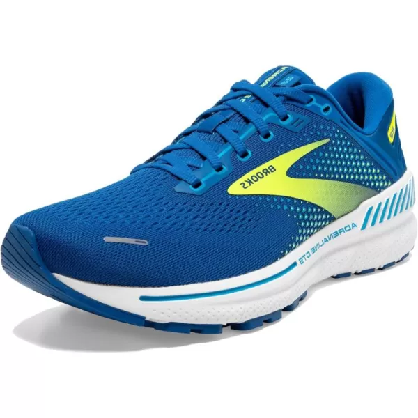 Brooks Mens Adrenaline GTS 22 Supportive Running ShoeBlueNightlifeWhite