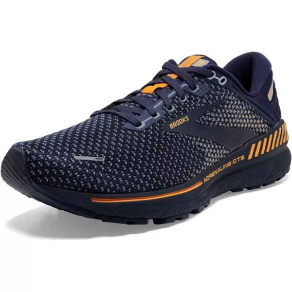 Brooks Mens Adrenaline GTS 22 Supportive Running ShoePeacoatGreySunflower
