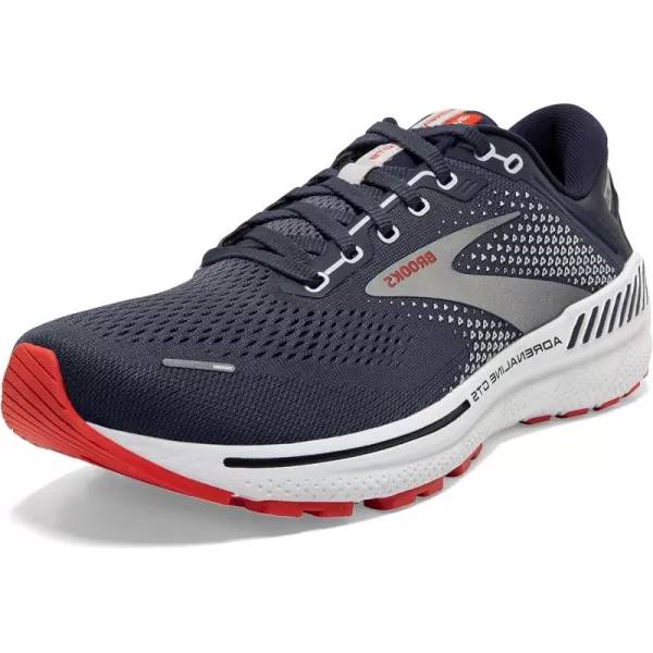 Brooks Mens Adrenaline GTS 22 Supportive Running ShoePeacoatIndia InkGrenadine