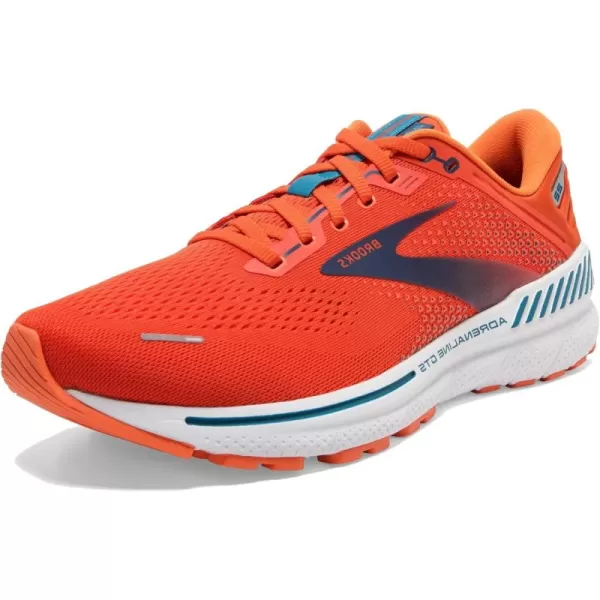 Brooks Mens Adrenaline GTS 22 Supportive Running ShoePumpkinFlameTitan