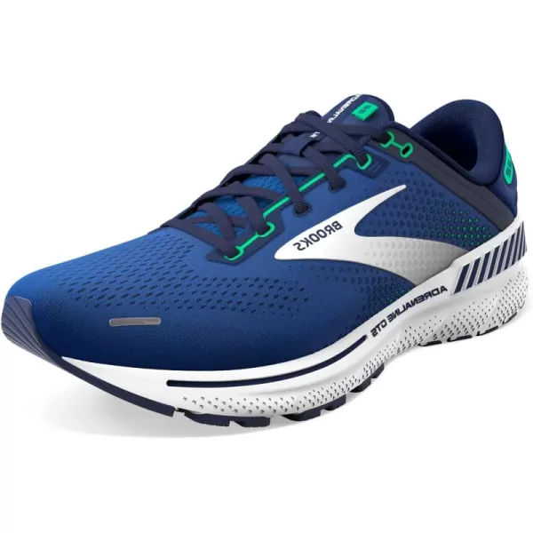 Brooks Mens Adrenaline GTS 22 Supportive Running ShoeSurf the WebBlueIrish Green