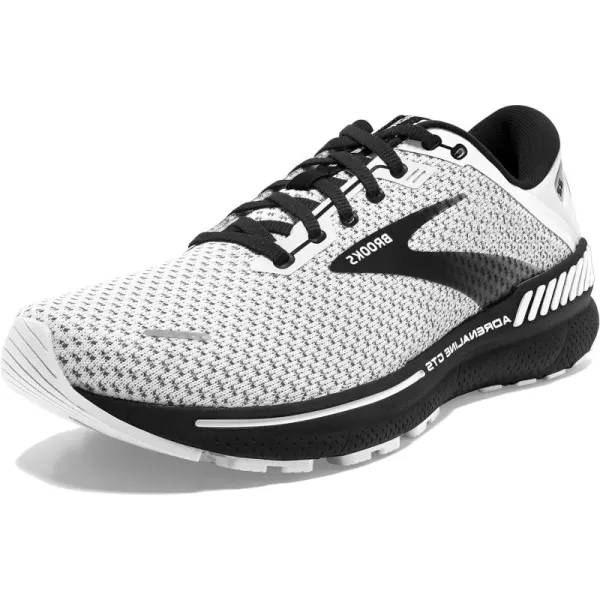 Brooks Mens Adrenaline GTS 22 Supportive Running ShoeWhiteGreyBlack