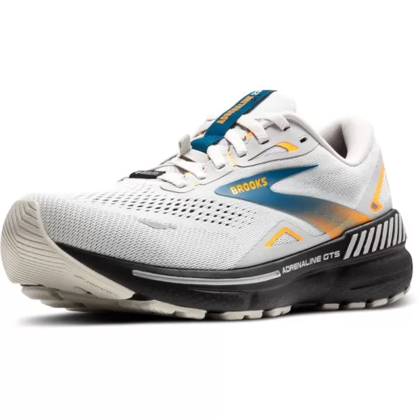 Brooks Mens Adrenaline GTS 23 GTX Waterproof Supportive Running ShoeOyster MushroomOrangeBlue