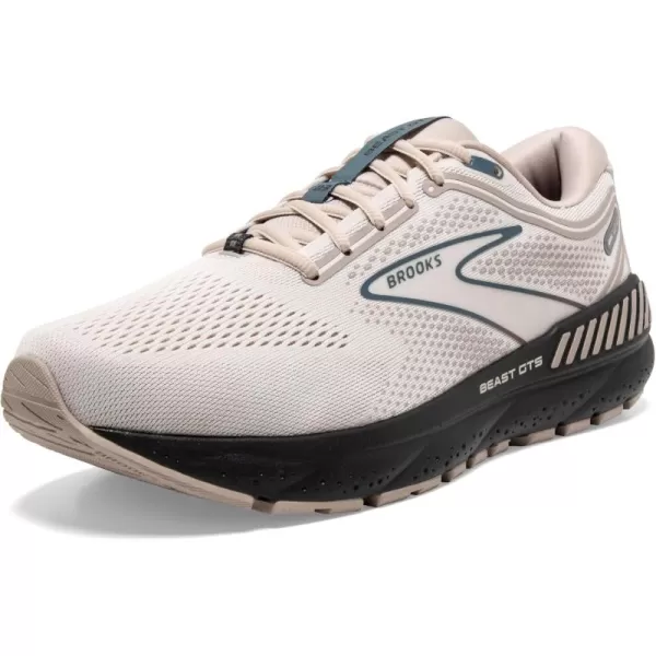 Brooks Mens Beast GTS 23 Supportive Running ShoeChateau GreyWhite SandBlue