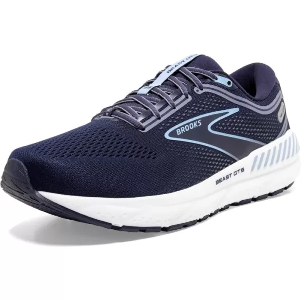 Brooks Mens Beast GTS 23 Supportive Running ShoePeacoatBlueWhite