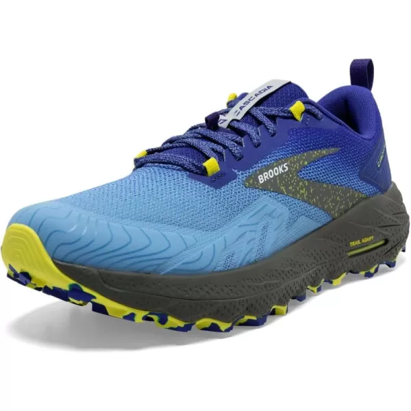 Brooks Mens Cascadia 17 Trail Running ShoeBlueSurf the WebSulphur