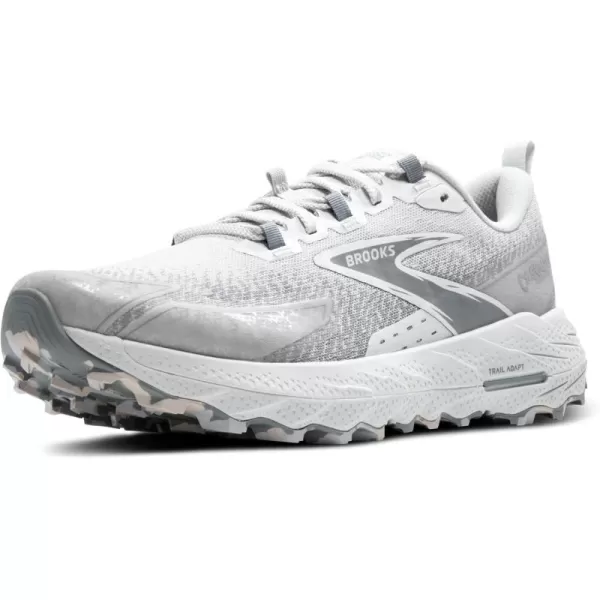 Brooks Mens Cascadia 18 Mountain Trail Running ShoeOysterPrimer GreyCoconut