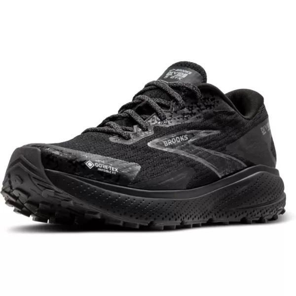 Brooks Mens Divide 5 GTX Waterproof Trail Running ShoeBlackAlloyPrimer Grey