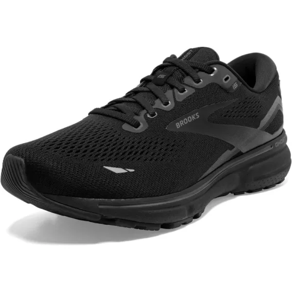 Brooks Mens Ghost 15 Neutral Running ShoeBlackBlackEbony