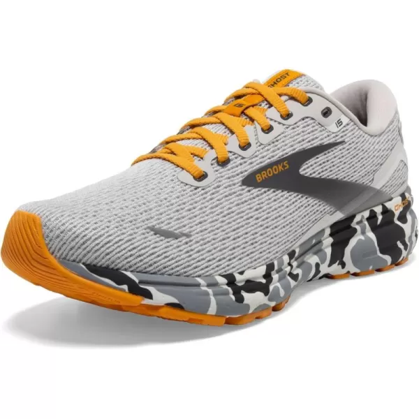 Brooks Mens Ghost 15 Neutral Running ShoeBlancGraySunflower