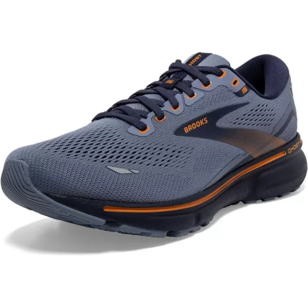 Brooks Mens Ghost 15 Neutral Running ShoeFlintstonePeacoatOak