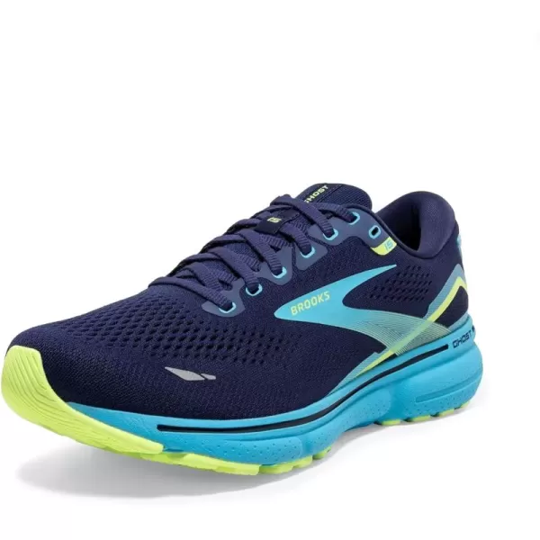 Brooks Mens Ghost 15 Neutral Running ShoeNavyBlueGreen