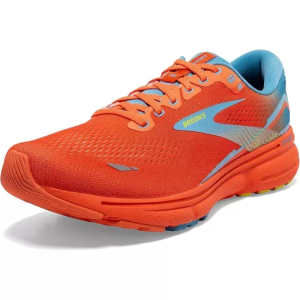 Brooks Mens Ghost 15 Neutral Running ShoeOrangeBlueYellow
