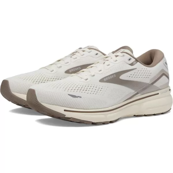 Brooks Mens Ghost 15 Neutral Running ShoeWhisper WhiteTaupe